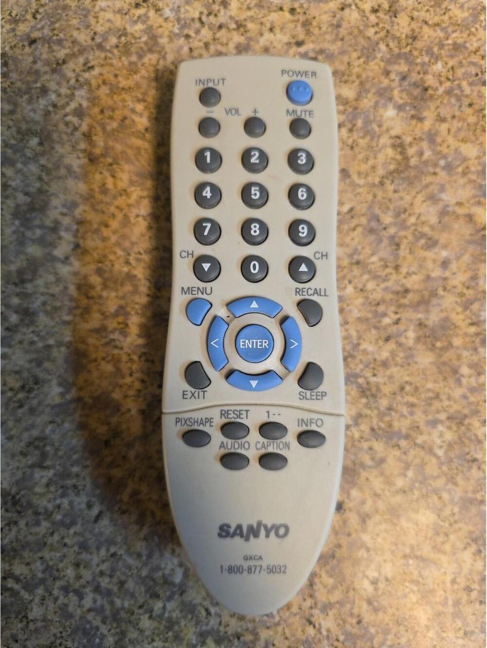 Sanyo GXCA TV Remote Control Tested and Works
